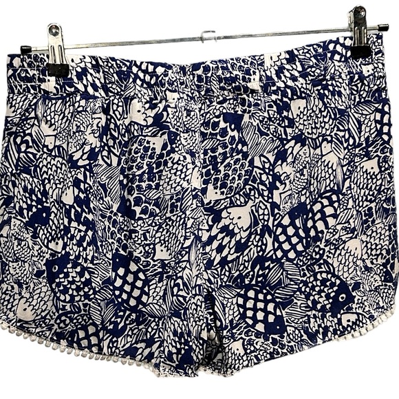 Lilly Pulitzer & Target Paisley Print Elastic Waist Slip On Shorts Size M - Picture 4 of 4